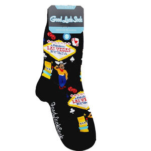 Good Luck Socks Crew Women Boy Casino Las Vegas Nevada Gambling Dice NWT NEW